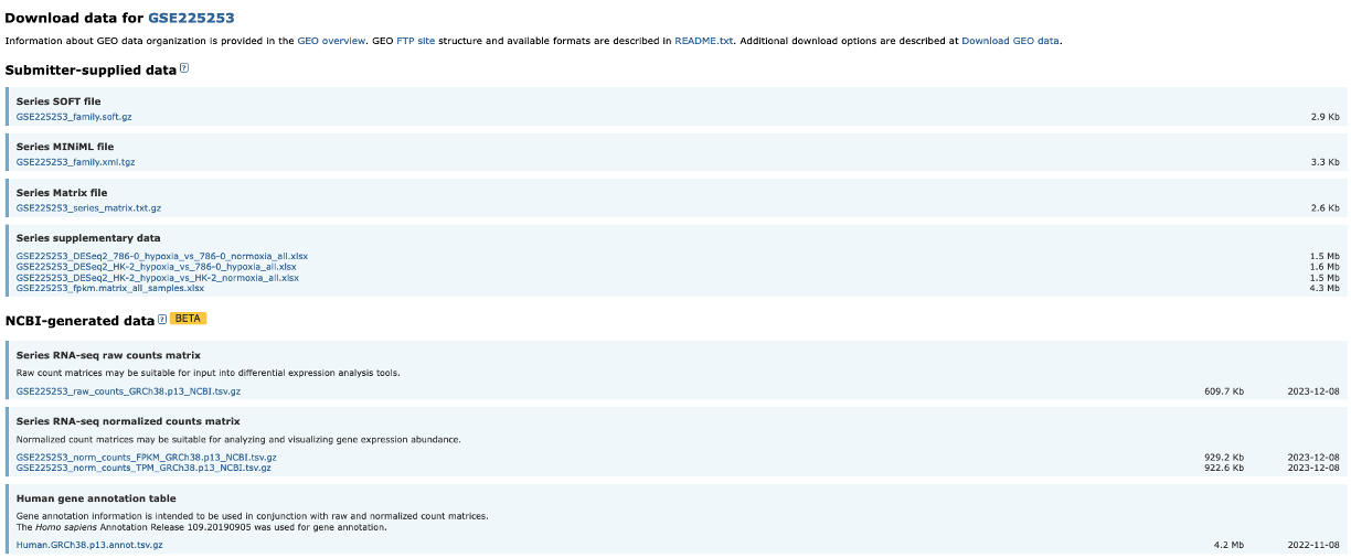 Download RNA-seq counts